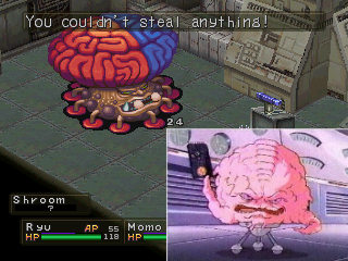 Larger 2D sprites show a high amount of detail. Inset: Krang, for comparative purposes.