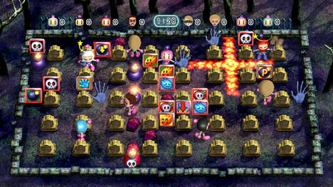 I downloaded Bomberman Blast last night, making it my 59th downloadable Wii game. I had to remove six games before I had enough space :(  *severe woe* I spent a couple of hours hooked on the game, it's pretty darn awesome in MP and well worth downloading. The game displays in 16:9 480p. I have played the Saturn version with ten players in the past but even that version does not compare with this, this game is far more awesome due to it's online ability and new modes.