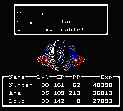Giegue's attacks are inexplicable!
