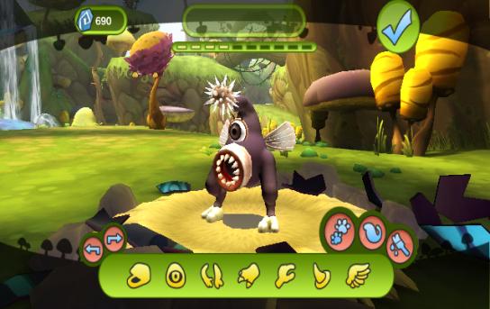 The Spore Hero creature creator is slightly less extensive than the PC creature creator.