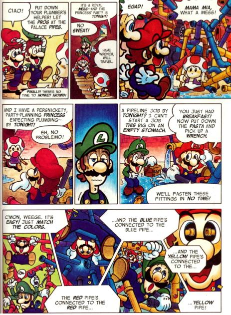 A page from Super Mario Adventures.