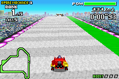 The game's art style is very similar to the original F-Zero