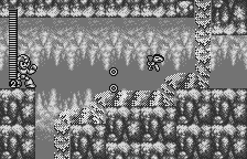 A screenshot of Rockman, early in the game.