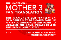 The Unofficial Mother 3 Fan Translation.