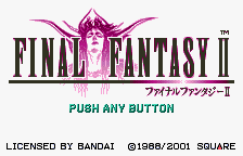 The WonderSwan Color port of Final Fantasy II.
