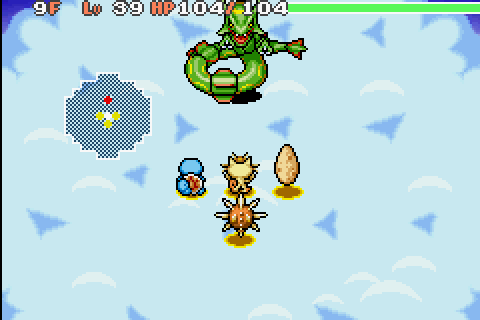 The team challenges Rayquaza.