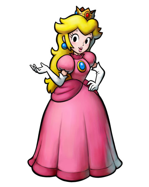 Princess Peach in her classic attire.