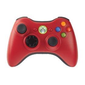 Xbox 360 Limited Edition Red Wireless Controller and Play & Charge Kit
