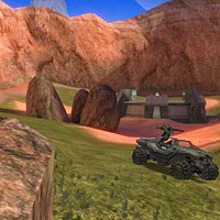 Some maps are remakes of those from Halo: Combat Evolved, such as this remake of fan-favorite Blood Gulch.