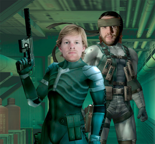 Dan Ryckert is Solid Snake, and Drew Scanlon is Raiden!