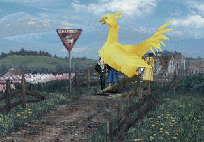 Oh and a GIANT CHOCOBO ATTACKED ME!