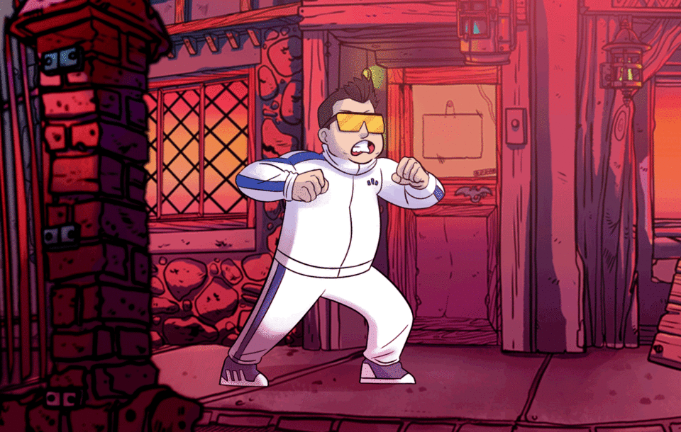 CosmicBacon has animated Dr. Tracksuit ready to MESS SOME FOOLS UP!