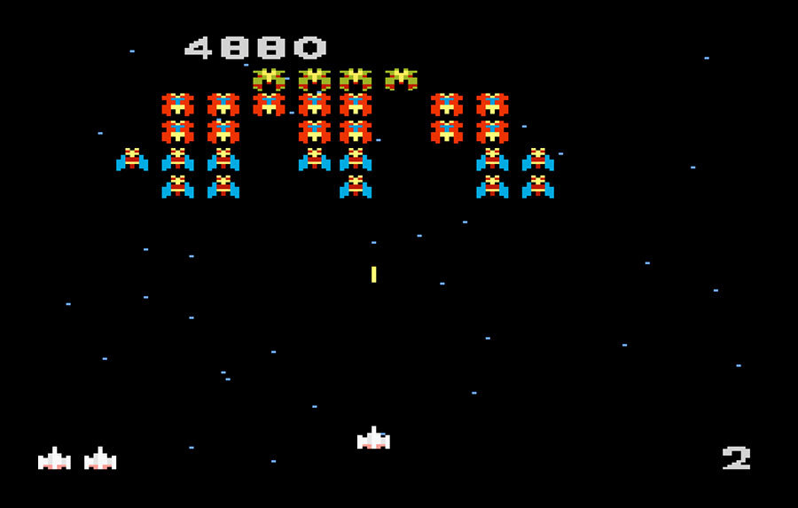 Because I know you are all DYING to learn more about the 7800 version of Galaga!