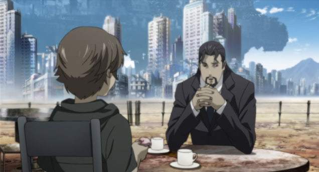 Because what I want out of an anime is two characters casually talking about death during tea time. 