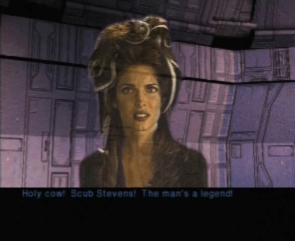 Hey, it's one of two FMV-based characters in this game! 