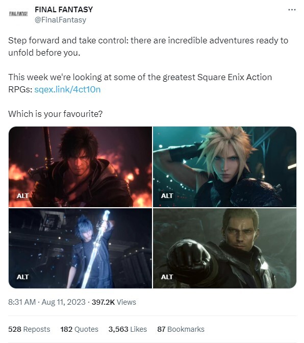 I don't want a single year to pass where Square Enix doesn't embrace the memes. 