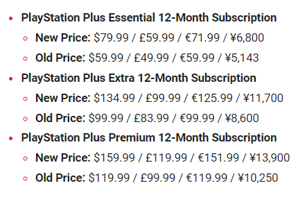 Reminder! PlayStation Plus Prices Are Going Up This Week (Exact Date: Sept  6th, 2023)! - General Discussion - Giant Bomb