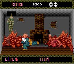 Rick fights a variety of gruesome creatures in the first game.
