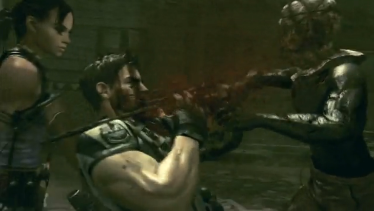  Sheva: It's bound to catch on one of your bones, Chris.  Just hang in there and wait 'til the chain breaks.