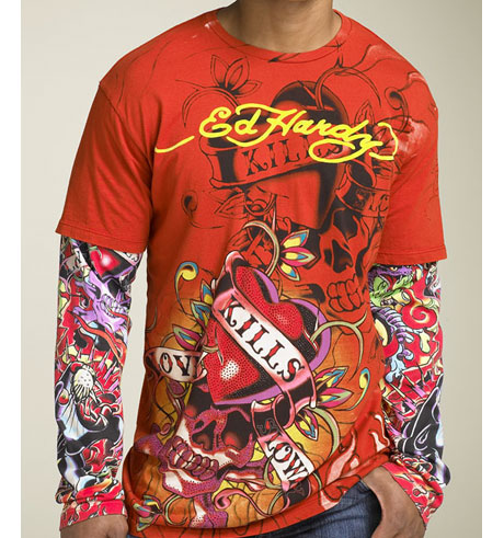 Here's an example of what Ed Hardy does.