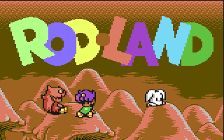 Title screen of the C64 home version