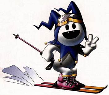 Jack Frost skiing. Hee-ho! 