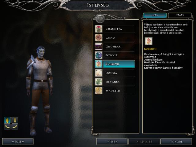 Character Screen