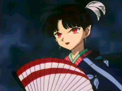 Kagura holds her fan delicately like a true lady.