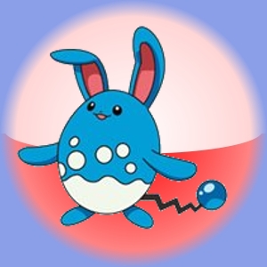 Azumarill, an evolved water-type Pokémon