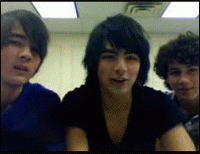  Was this is Jonas Brothers you seen? Don't be such a gullible retard, anyone can make a gif and put it on Chatroulette.