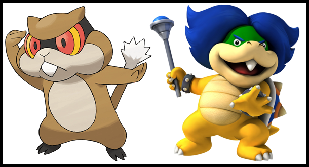   Minezumi (New Pokédude; Pokémon Black/White) - Ludwig Von Koopa (New Super Mario Bros. Wii) 