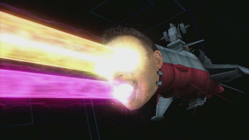 Just for the heck of it, here is Keiji Inafune the ship firing lasers out of his eyes and mouth. Enjoy.