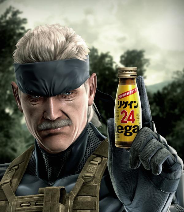 Snake approves of this foreign drink, but probably doesn't approve of misleading his fans.