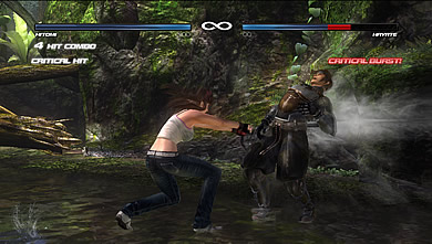 Character status for effects such as the Critical Burst will appear under the lifebar of the character affected.