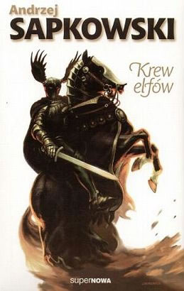 The cover of the Polish edition of the book features the knight who haunts Ciri's dreams