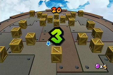 One of the ways the timer is used for in Super Mario Galaxy 2, minigames.