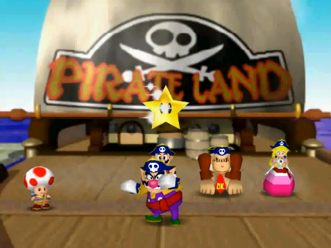 Wario receives his Bonus Star as seen in Mario Party 2. 