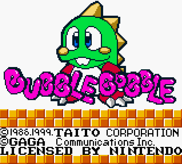 Classic Bubble Bobble, Taito Memorial: Bubble Bobble