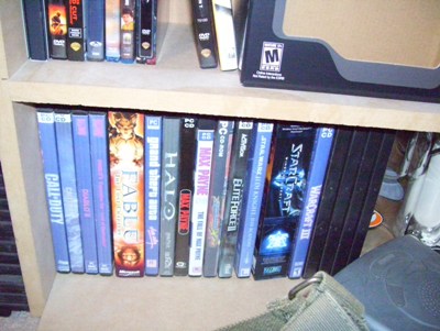  Only a few of my PC games. I hate Jewel Cases, so I printed out DVD labels and bought cases for my older games.
