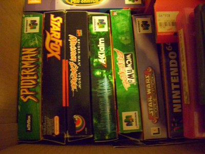  Some of my N64 and a couple of SNES games. This around the time I started keeping boxes.