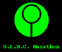 The logo of the Marathon as it is seen in-game