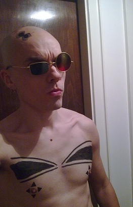 Went as Spider Jerusalem. Didn't bother with the arm-tattoos since a jacket isn't optional downtown at the end of October in Iceland.
