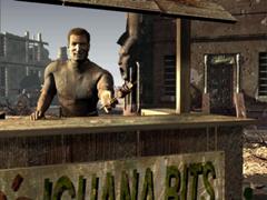 Iguana Bob, meat seller in the Hub