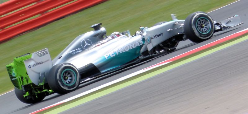 9th July 2014, F1 Testing at Silverstone UK, Lewis Hamilton - Mercedes AMG Petronas F1 - FlowVis