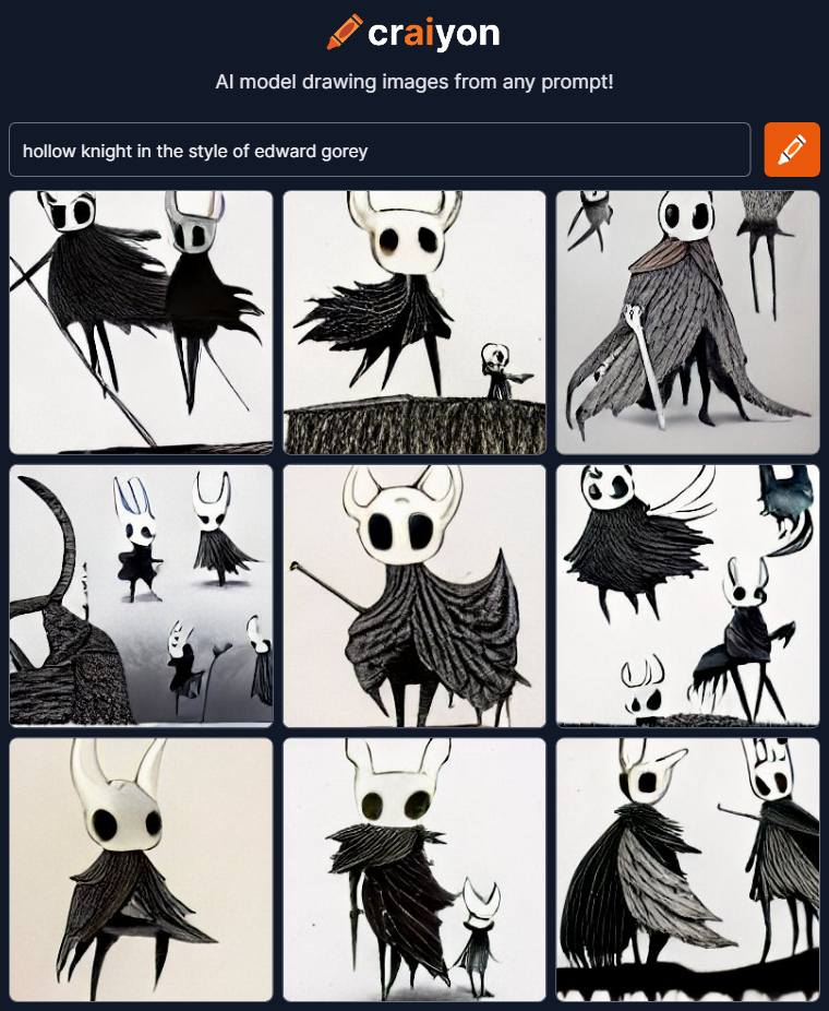 In my mind, Gorey and Hollow Knight already share a certain sensibility, though there aren't a ton of stark white backgrounds in Hollow Knight