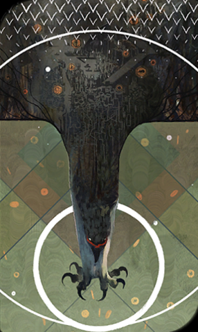 Bioware, for all their flaws, have some very talented 2d artists on board. I think most codex entries come with a clever little illustration, like this one for Hawke, the Champion of Kirkwall. It's got a drawing of Kirkwall in it. And also a hawk. 