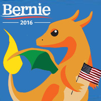 Even Charizard agrees that Bernie is the best choice.