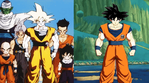 Another comparison gif. FIghterZ Goku looks flashier, but the animation still looks identical.