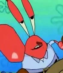 Mr. Krabs is also on that reefer madness, or maybe he's just sleepy.