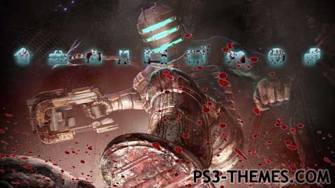 Dead Space Theme. It is slightly dynamic, the blood droplets move as if they are in zero gravity.
